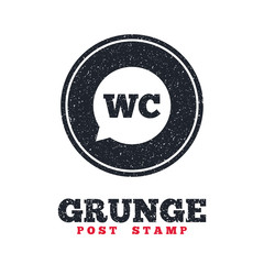 WC Toilet sign icon. Restroom symbol.