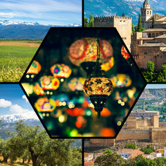 Collage of Granada,Spain 