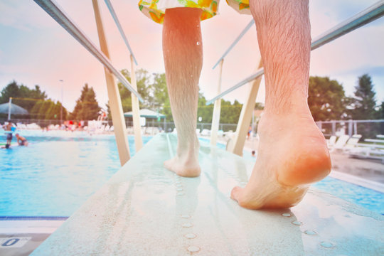 Feet On A Diving Board