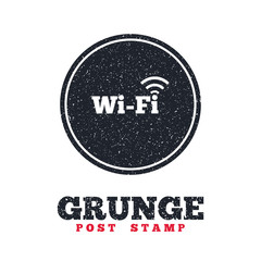 Free wifi sign. Wifi symbol. Wireless Network.