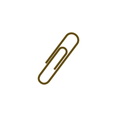 Obraz premium paper clip icon, vector illustration