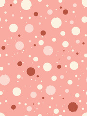 Seamless pattern with sprayed droplets. Ink and brush. Abstract. Hand drawn. Vector illustration.