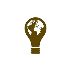 Light bulb vector icon