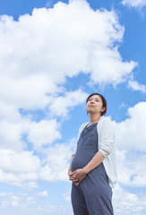 妊婦　青空