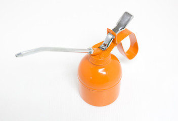 grease gun painted on whitebackground