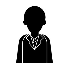 silhouette character doctor uniform health vector illustration eps 10