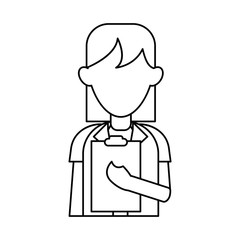 medical doctor stethoscope coat clipboard report outline vector illustration eps 10