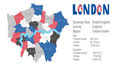 London United Kingdom picture Map  vector illustration EPS10.