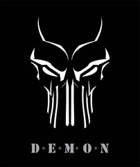 Virus. Virus computer. Demon. Phantom. Alien. Predator. Artwork. Suitable for team identity, insignia, emblem, illustration for apparel, mascot,