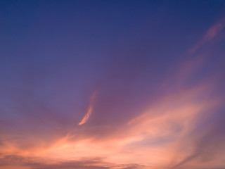 Sky And Clouds in day time landscape at sunrise.