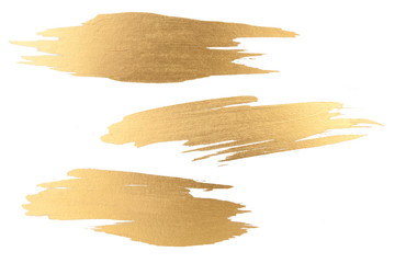 Gold watercolor texture brush stroke - Powered by Adobe