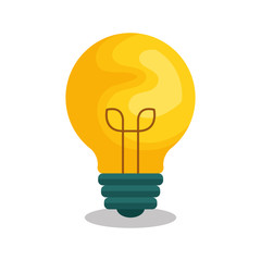 bulb light education icon vector illustration design