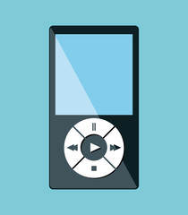 music player mp3 icon vector illustration design