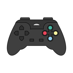 videogame control icon over white background. colorful design. vector illustration