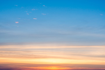 Cloud on sky sunset background