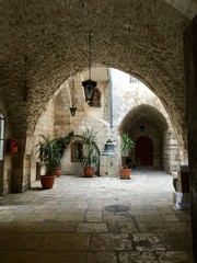 archways and ancient buildings