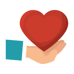 hearts love card isolated icon vector illustration design