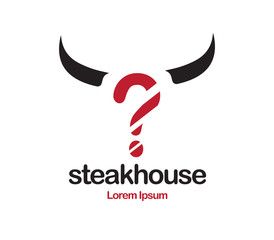 Obraz premium Steakhouse Logo Design