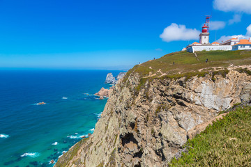 Fototapeta na wymiar Atlantic ocean coast in Portugal