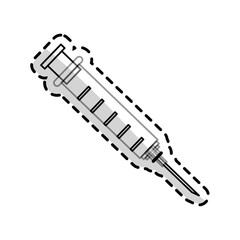 injection icon over white background. vector illustration