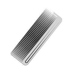 hair comb icon over white background. vector illustration