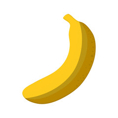 banana fruit icon over white background. colorful design. vector illustration