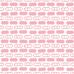 Random geometric background. Seamless pattern.Vector. ランダム連続円形パターン