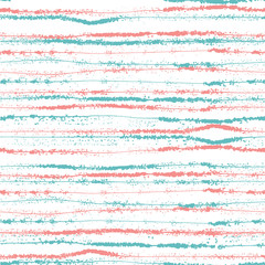  Hand drawn colorful striped and polka dot texture. Doodle seamless pattern