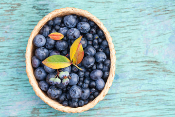 fresh blueberries