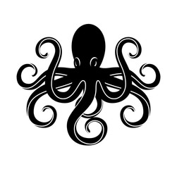 Vector cartoon octopus