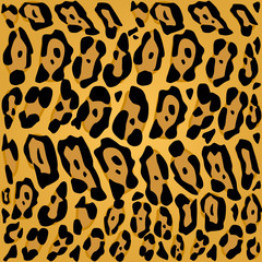 Leopard. Background leopard. Black spots on an white background. Repeating pattern seamless. Imitation leopard print on paper, fabric.