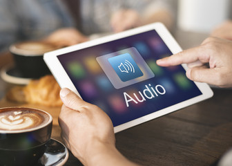 Digital Music Streaming Multimedia Entertainment Online Concept