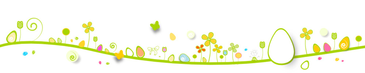 Oster Wiese Band Banner Bunt  © eflstudioart