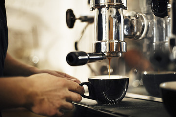 Coffee Making Business Cafe Barista Concept - obrazy, fototapety, plakaty