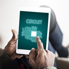 Technology Circuit Processor Innovation Network Concept