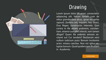 Drawing Conceptual Banner