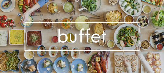 Buffet Catering Celebrate Dinner Event Food Party Concept