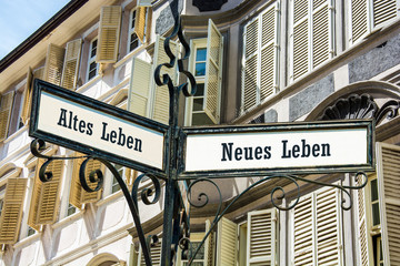 Schild 128 - Neues Leben