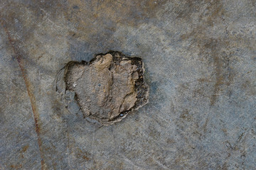 Crack grunge concrete floor abstract background.