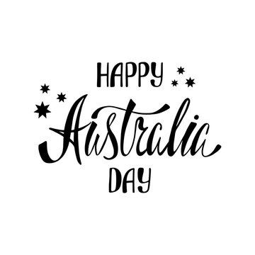 Australia republic day lettering.