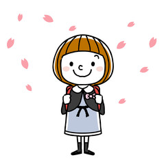 入学式イメージ：女の子
