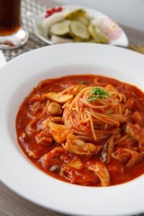 chicken tomato sauce pasta