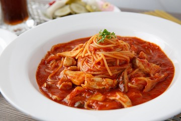 chicken tomato sauce pasta