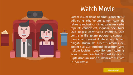 Watch Movie Conceptual Banner