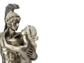 Obraz premium Apollo and Aphrodite statue isolated couple in love background with copy space