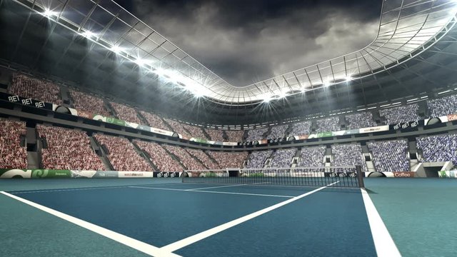 View of tennis stadium
