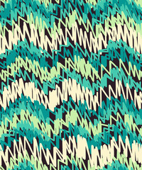 seamless pattern with hand drawn lines in zigzag shape