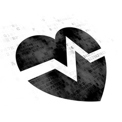 Healthcare concept: Heart on Digital background