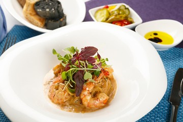 flying fish roe rose pasta