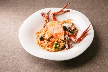 crab rose pasta